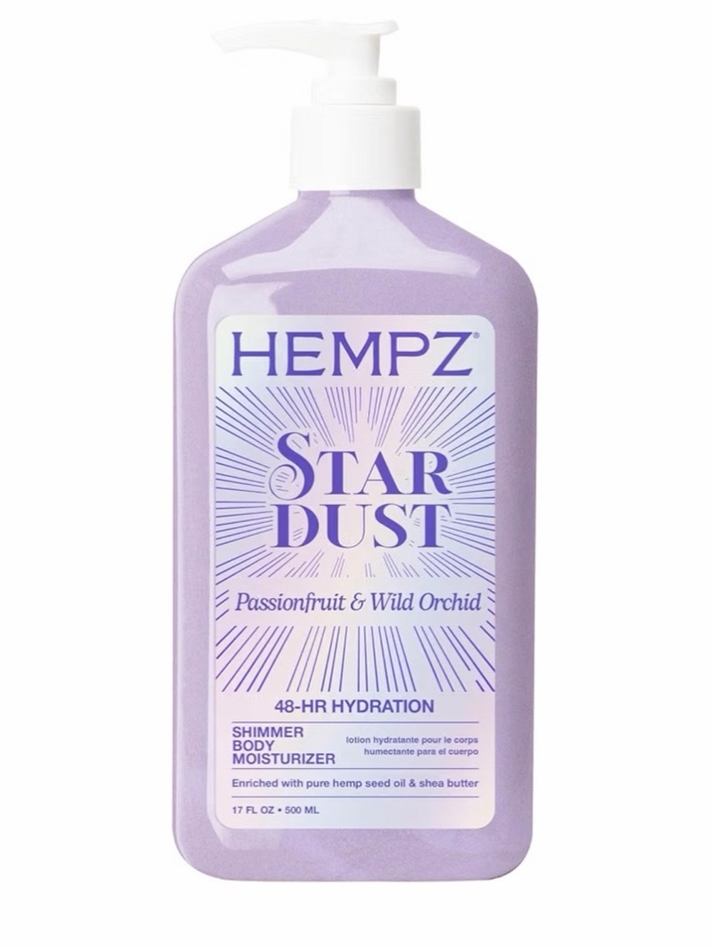 Hempz Star Dust Body Shimmering Moisturizer NWT